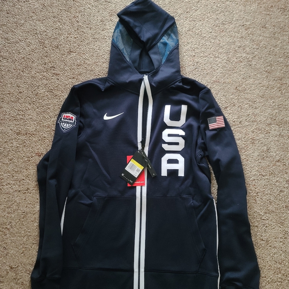 Nike Team USA Basketball Therma Flex Showtime Hoodie Size S (CD4880-451) New